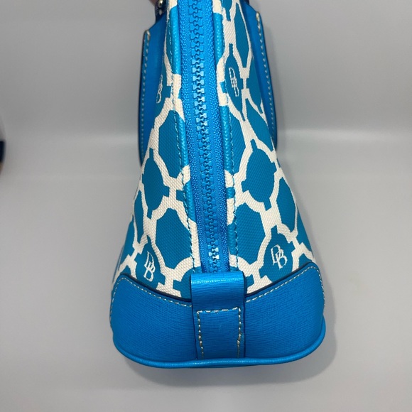 🏝️Rare HTF Dooney & Bourke Turquoise Zip zip satchel bag & wallet set!🏝️ - Picture 6 of 10